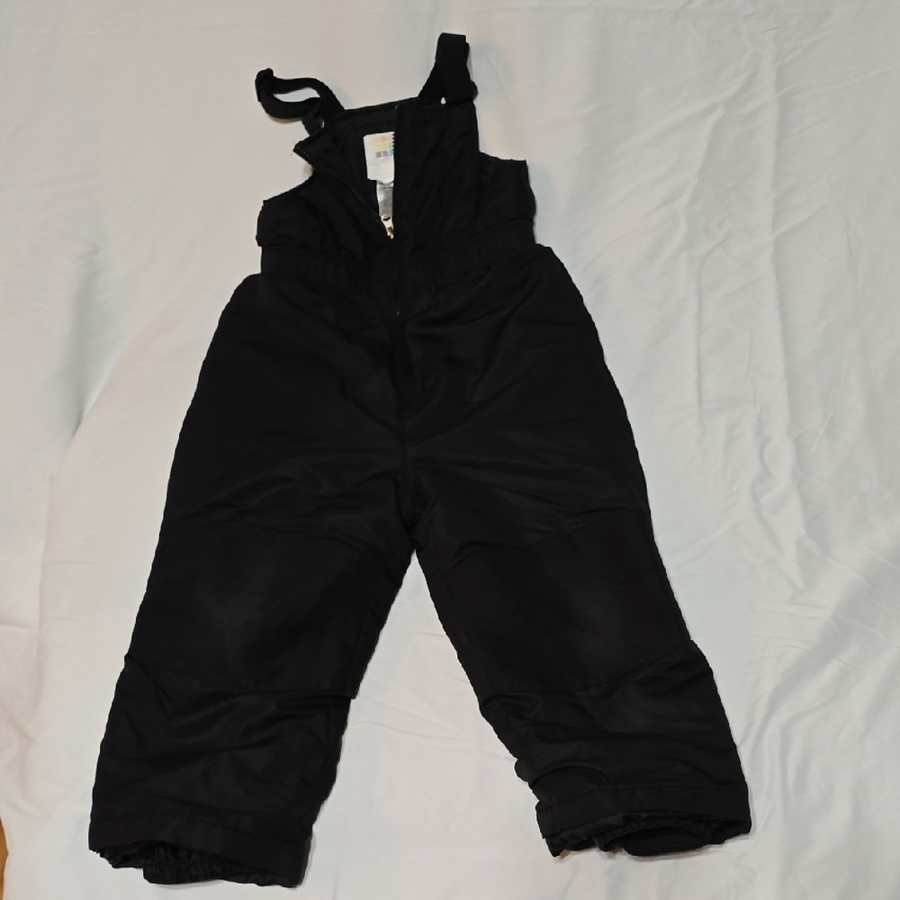 Kids Black Snow Bib Pants Size 5T